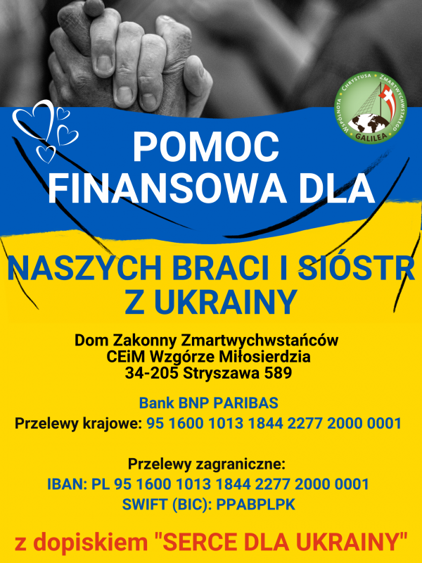 z dopiskiem "SERCE DLA UKRAINY"